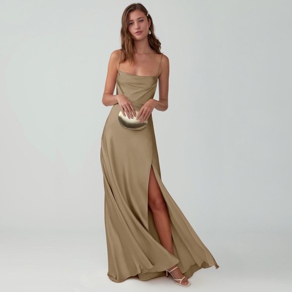 Fame and Partners dress sz 4 long silk dress -SOLD - Picture 5 of 5